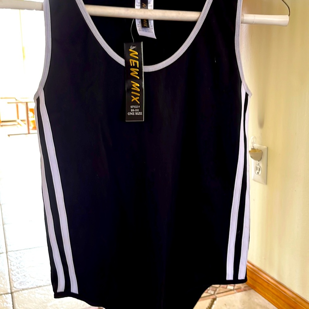 New Mix NWT. Black White Bodysuit